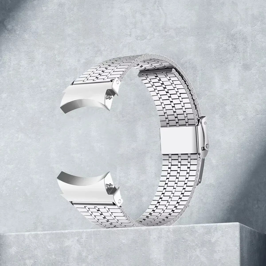 CAOWTAN Uhrenarmband Edelstahl, Silber, Unisex - Bild 2