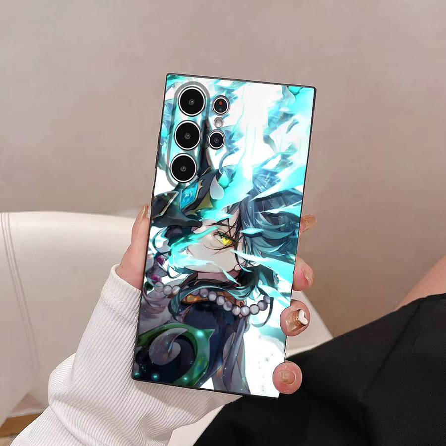 Xiao Genshin Impact Handyhülle für Samsung Galaxy S25 S24 S23 S22 S21 S20 Plus 5G, Frosted Non-Slip Full Soft Cover, Multicolour - Bild 3