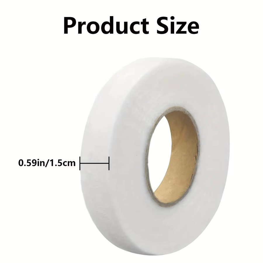 Schmelzbares Saumband zum Aufbügeln aus Vliesstoff in Schwarz, 70 Yards, Breite: 1,5 cm - Bild 2