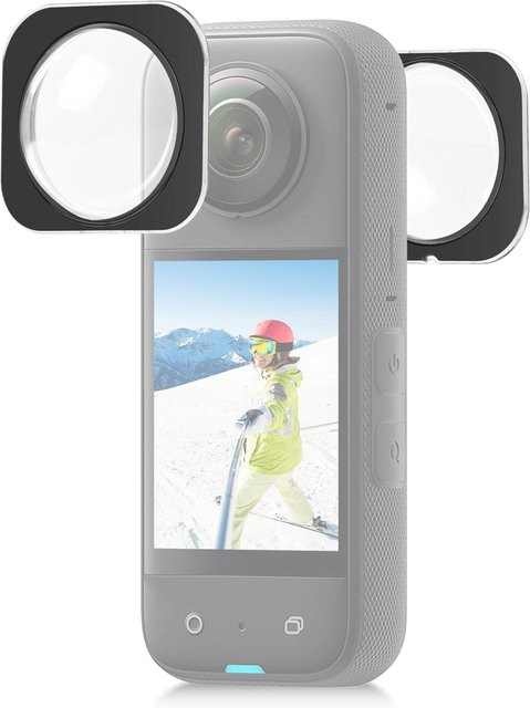Andoer 2er-Set Panorama-Objektivschutz für Insta360 X3 in Transparent - Bild 1