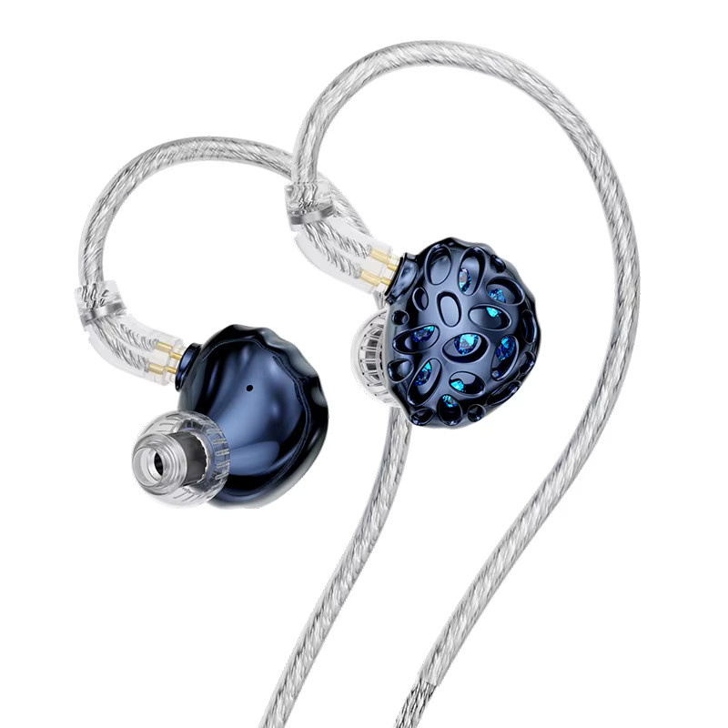 TRN Whale Shark Hybrid-In-Ear-Monitore mit Dreifach-Dynamik- und Planar-Technologie in Blau - Bild 1