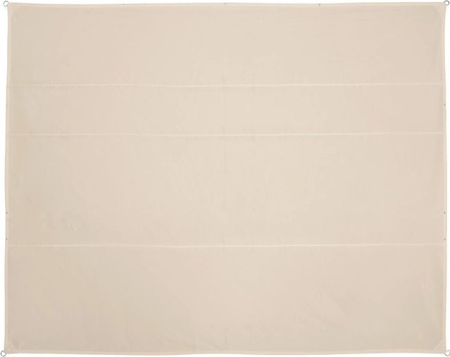 Relaxdays Sonnensegel aus Polyester in Beige mit UV-Schutz, rechteckig, B x T: 600 x 500 cm - Bild 1