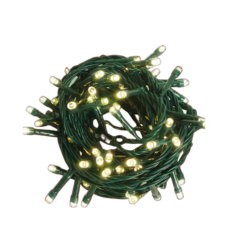 Lex LED Lichterkette mit 96 Lichtern in Warmweiß und Grün für Außen und Innen - Bild 2