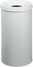 Durable Papierkorb Safe selbstlöschend mit Klappdeckel, 60 l, grau - Bild 1