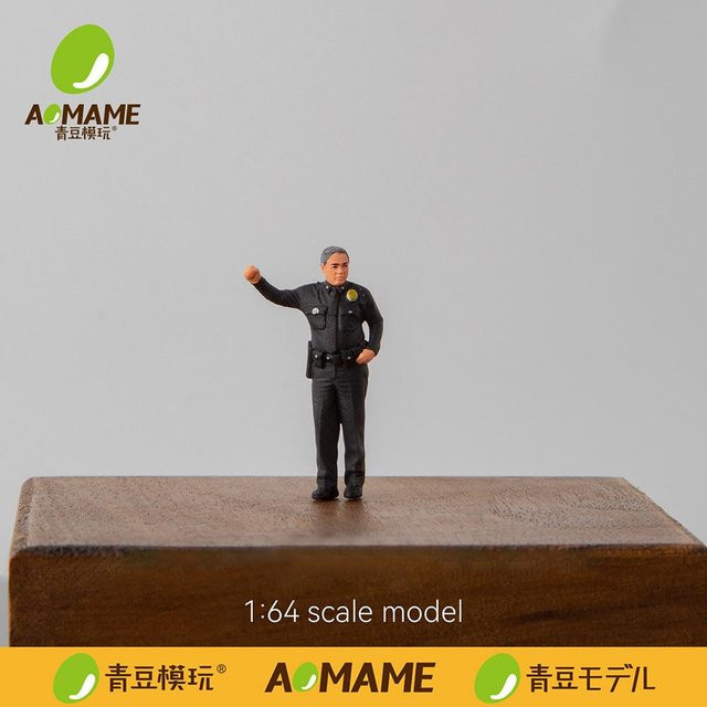 Linyi toy car Vor 1/64 Lapd Polizei Set, Harzfiguren, Miniaturmodellbausatz, ab 14 Jahren - Bild 1