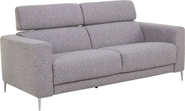 2-Sitzer Sofa MONDO NAILA in Silber Grau, Polsterstoff, Modernes Design - Bild 1