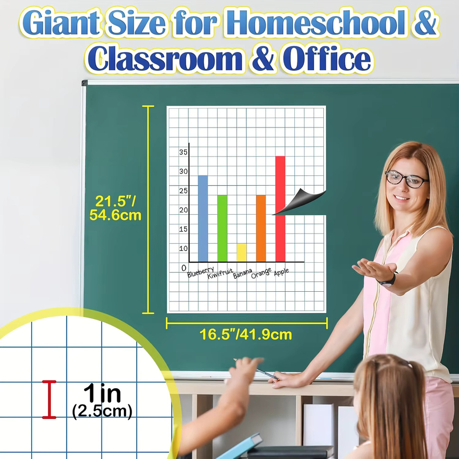 Magnetische Whiteboard-Schreibtafel in Weiß für Schule und Büro, B: 21,5 cm, H: 16,5 cm - Bild 2