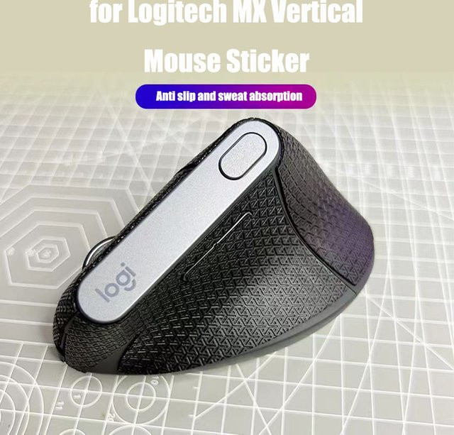 Logitech MX Vertical Grip Tape Black Non Slip Sticker Set - Bild 1