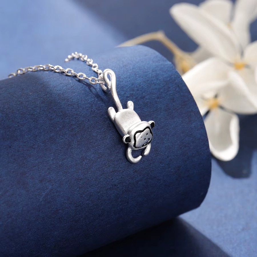 GaGa-Duck Halskette, 925 Silber, Affe, Sternzeichen - Bild 2