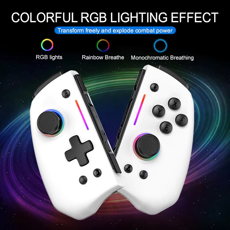 AyeBeau Kabelloser Bluetooth Controller für Nintendo Switch, OLED und Lite in Schwarz oder Weiß - Bild 2