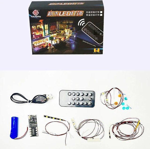 Linyi toy car, DIY-LED-Beleuchtungsset für Steine T5026, Zubehör, ab 12 Jahre - Bild 1
