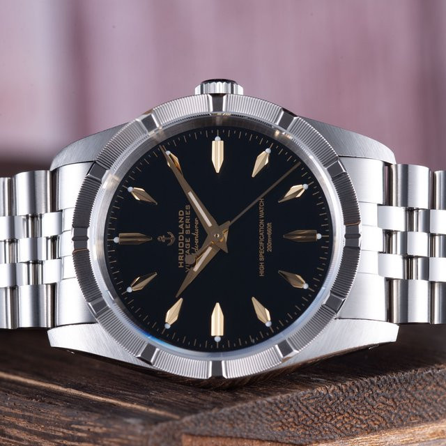 Hruodland Armbanduhr, Automatik, Edelstahl, Saphirglas, 36 mm, Herren - Bild 1