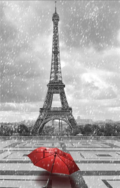 TPFLiving Luxus Poster Leinwand Landschaften Europas Motiv Winter, Mehrfarbig, B: 30 cm, H: 40 cm - Bild 1