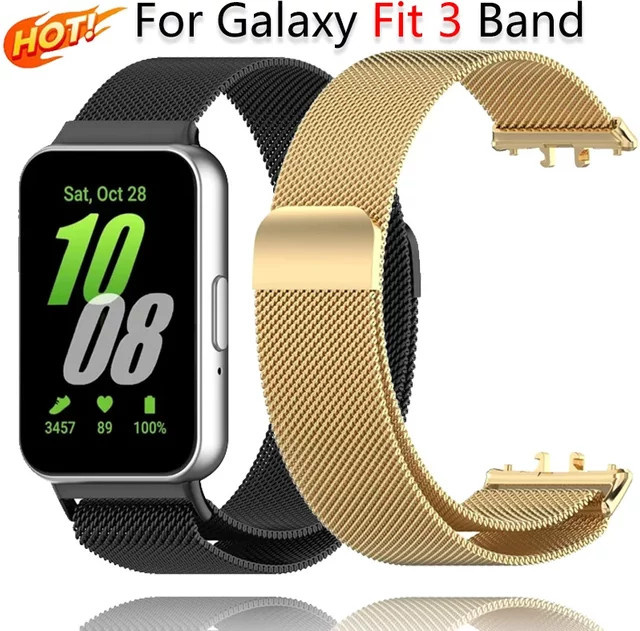 Samsung Milanaise-Magnetarmband, Schwarz, Unisex, Samsung Galaxy Fit 3 - Bild 1