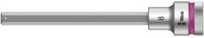Wera Zyklop Bitnuss 8740 C HF Steckschlüsseleinsatz mit 1/2 Zoll Antrieb, Farbe Schwarz-Silber, Länge: 14 cm - Bild 1