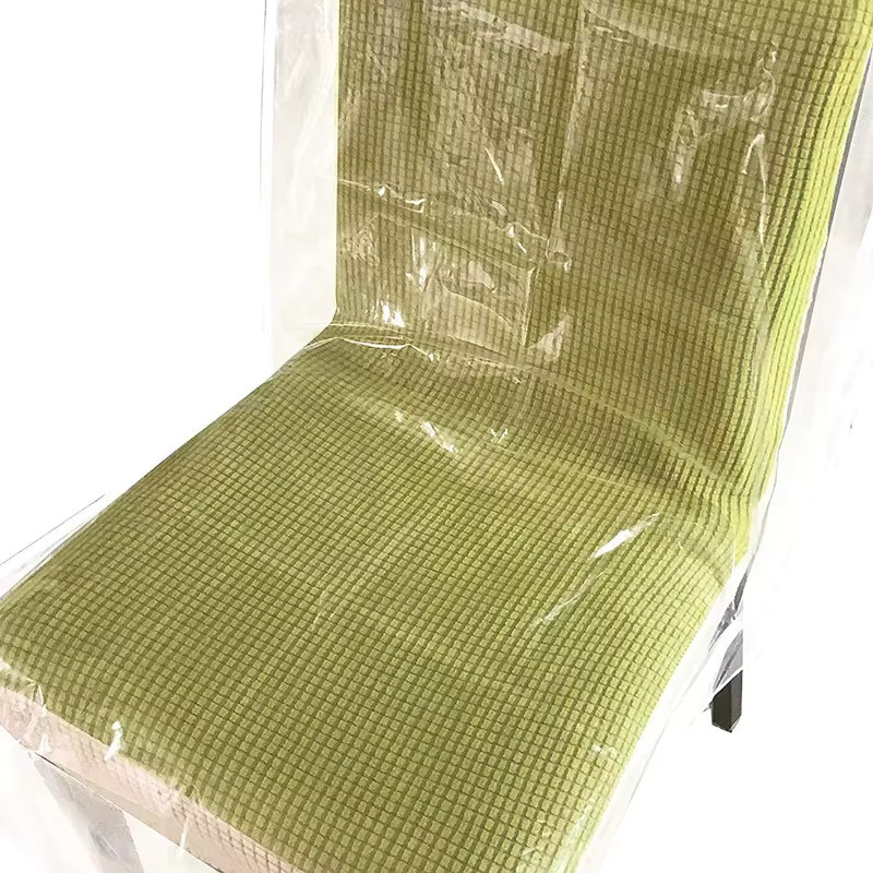 Transparenter Stuhlbezug aus wasserdichtem EVA-Kunststoff als kratzfester Schonbezug für Esszimmerstühle - Bild 2