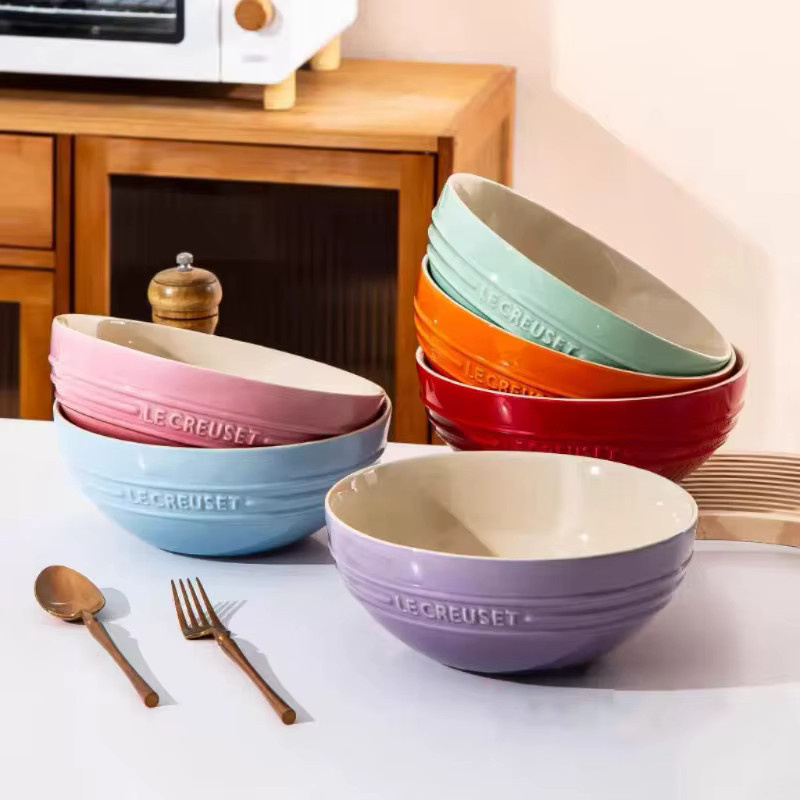 Le Creuset Keramik-Salatschüssel und Suppenschüssel im französischen Stil - Bild 2