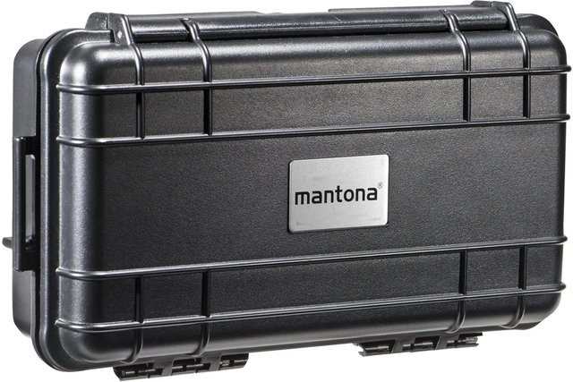 Mantona Outdoor Schutzkoffer XS Kamerakoffer für Kamera-Zubehör in Schwarz und Grau - Bild 1