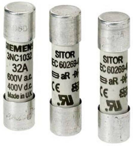 Siemens Zylindersicherungseinsatz 20A 690V in Silber - Bild 1