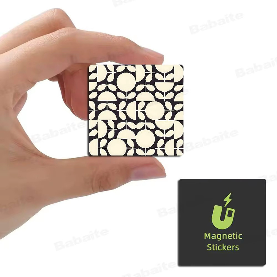 Personalisierte Orla Kiely Kühlschrankmagnete im Retro-Blumen-Design, quadratisch und selbstklebend - Bild 4