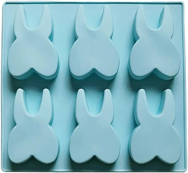Eterna Home Silikonform Zahnform mit 6 Hohlräumen für Schokolade Gummibärchen und Gelee in Blau - Bild 1