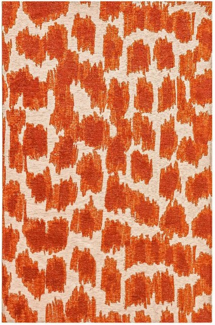 Lola&Moi Teppich Ikat in Orange Blood Gold, Breite: 240 cm, Tiefe: 340 cm - Bild 1