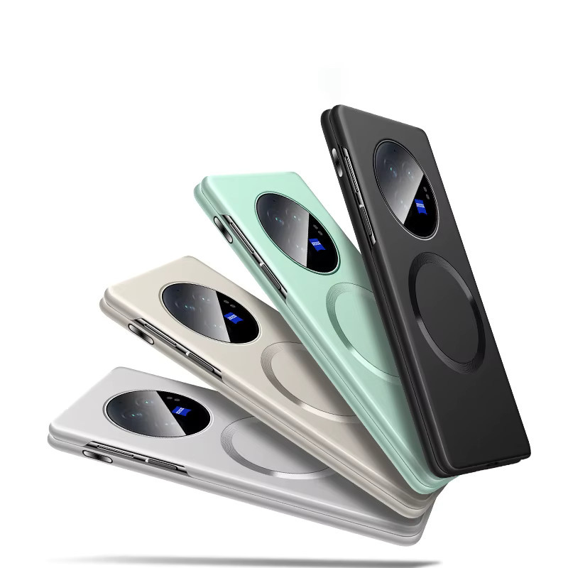 Magnetische Schutzhülle für VIVO X Fold 5 und 3 Pro 2 in Gold, ultradünne harte Hülle mit matter metallischer Lackierung und Anti-Fingerabdruck-Beschichtung, kompatibel mit kabellosem Laden - Bild 4