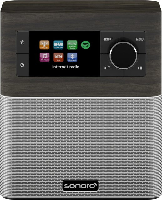 Sonoro Stream Internetradio Mooreiche Dekor/Silber mit Wi-Fi - Bild 1