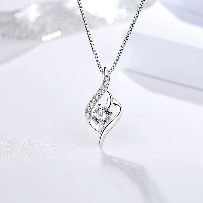 SAY Halskette 925 Silber, Diamant, Zirkonia, Damen - Bild 2