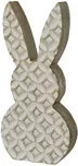DECORIS Dekorationsfigur Hase in Braun und Weiß im skandinavischen Design für Ostern und Frühling - Bild 1