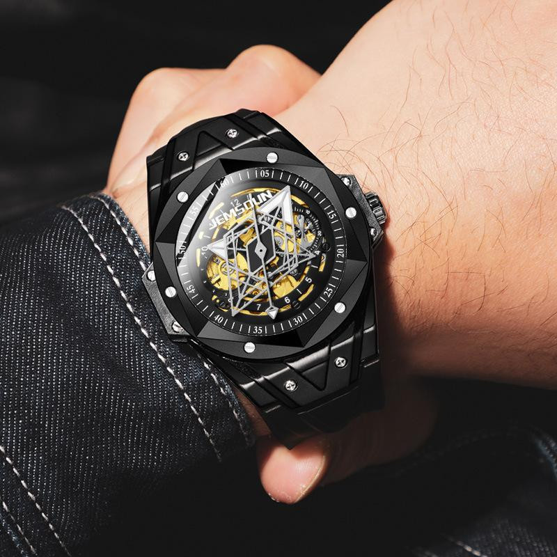 KIMSDUN Armbanduhr Automatik, Edelstahl, Silikon, 54 mm, Herren - Bild 2