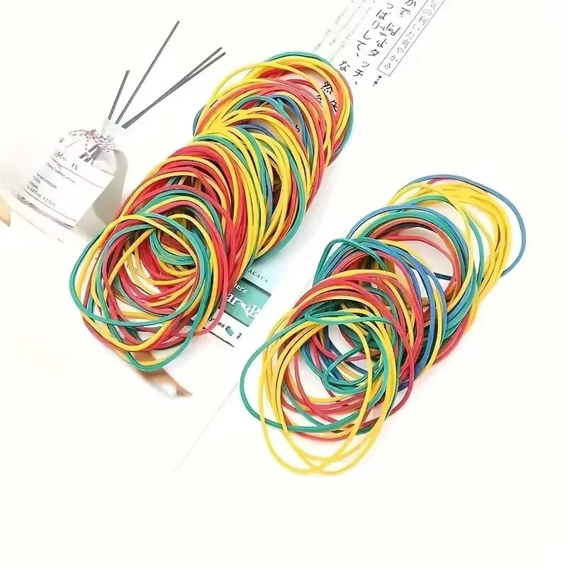Mehrfarbige Gummibänder im Kassetten-Typ für Büro und Schule, Durchmesser: 38 mm - Bild 2