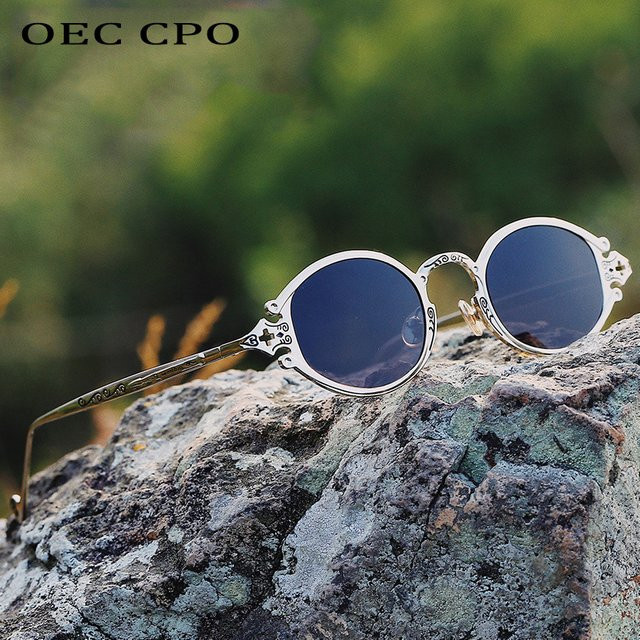 OEC CPO Sonnenbrille Cat-Eye, Metall, Vollrand, Unisex - Bild 1