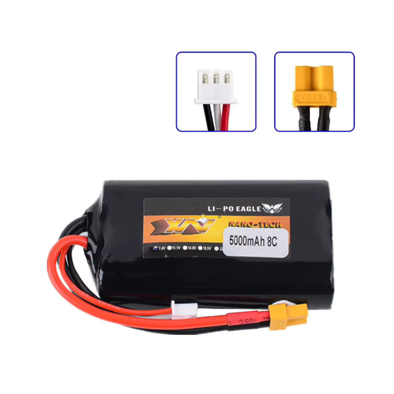 RadioMaster Li-Ion Akku 2S 7,4V 5000mAh mit XT30 Stecker in Schwarz für TX16S/TX18S Fernsteuerung Sender - Bild 2