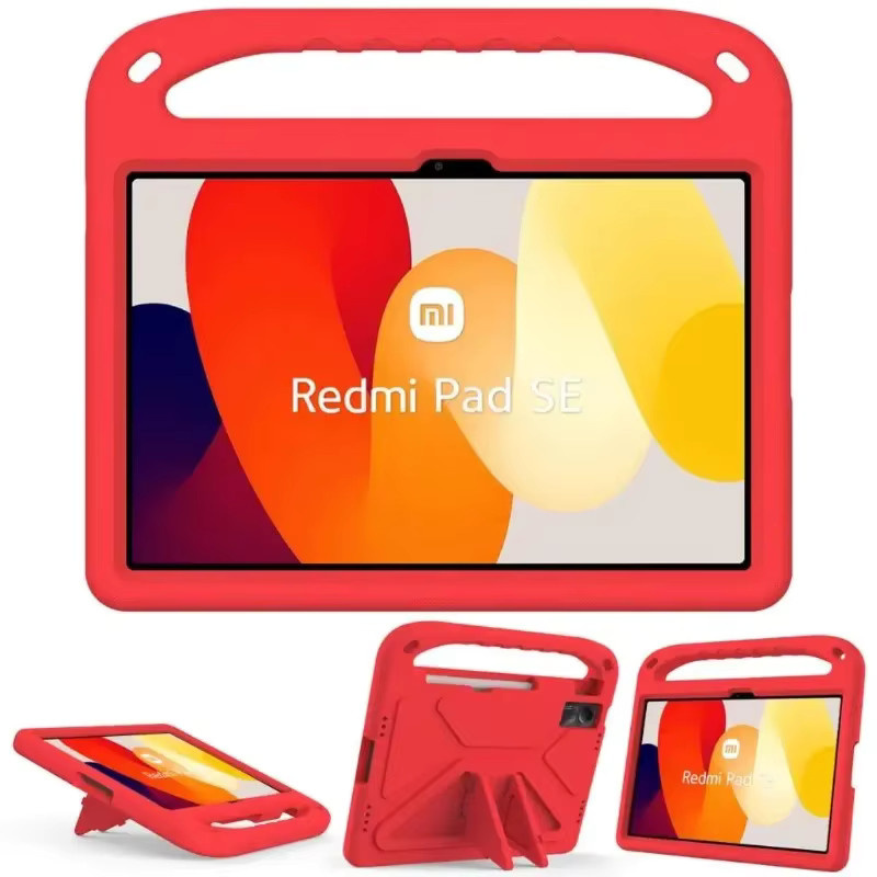 Stoßfeste EVA-Schutzhülle für Xiaomi Pad 8 7 6 5 Pro Redmi Pad SE 11 10.61 Kindersicheres Tablet-Case in Grün oder Rot - Bild 2