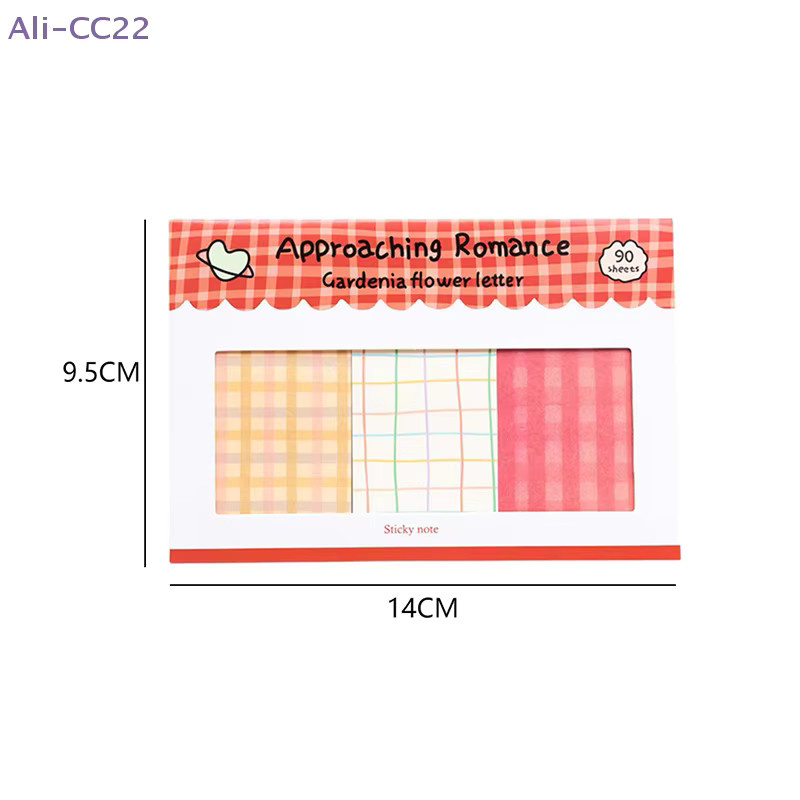 JETTING Kawaii Notizblock mit Cartoon-Karo-Design, Mehrfarbiges DIY Dekorationspapier für Schreibwaren - Bild 3