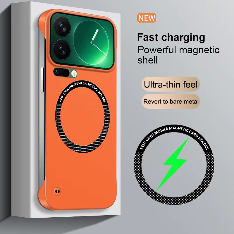 MagSafe Magnetische Schutzhülle für Xiaomi Mi 17 15 14 13 12 Pro Max Ultra, Rahmenlose Matt Abdeckung für kabelloses Laden, Farbe: Weiß - Bild 6
