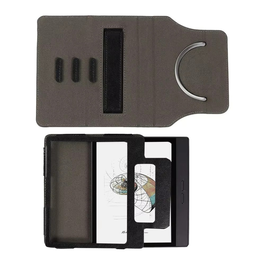 Bigme B7 Abnehmbare Business-Hülle für 7-Zoll-E-Book mit Handschlaufe und 360-Grad-Drehbarer Klappständer-Abdeckung in Schwarz - Bild 5