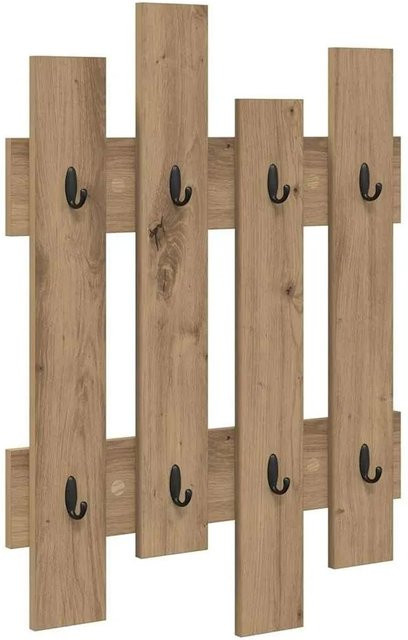 vidaXL Wandmontierter Nachttisch Artisan-Eiche in Braun, B/T/H: 60 x 8 x 82 cm - Bild 1