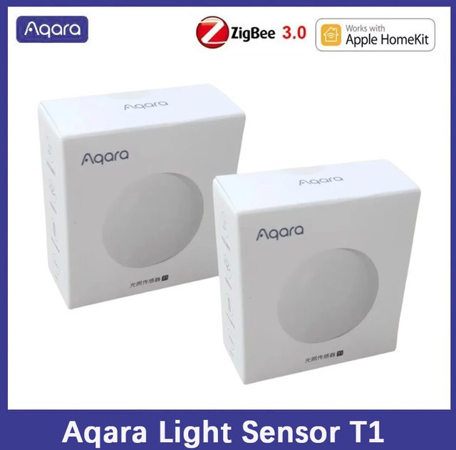 Aqara Lichtsensor T1 Zigbee 3.0 Helligkeitssensor in Weiß für Smart Home mit APP-Steuerung und HomeKit Unterstützung - Bild 1