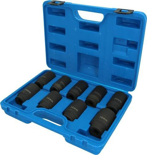 Brilliant Tools Antriebswellen-Stecknuss-Satz BT671000, 9-teilig, 1/2 Zoll, Chrome-Molybdän-Stahl, Blau - Bild 1