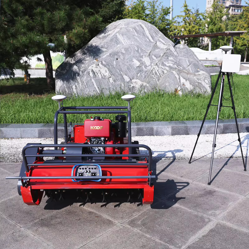 AIWEIYA Ferngesteuerter Grasschneider mit Gasmotor in Rot, Schnittbreite: 800 mm, 1000 mm oder 1200 mm - Bild 4