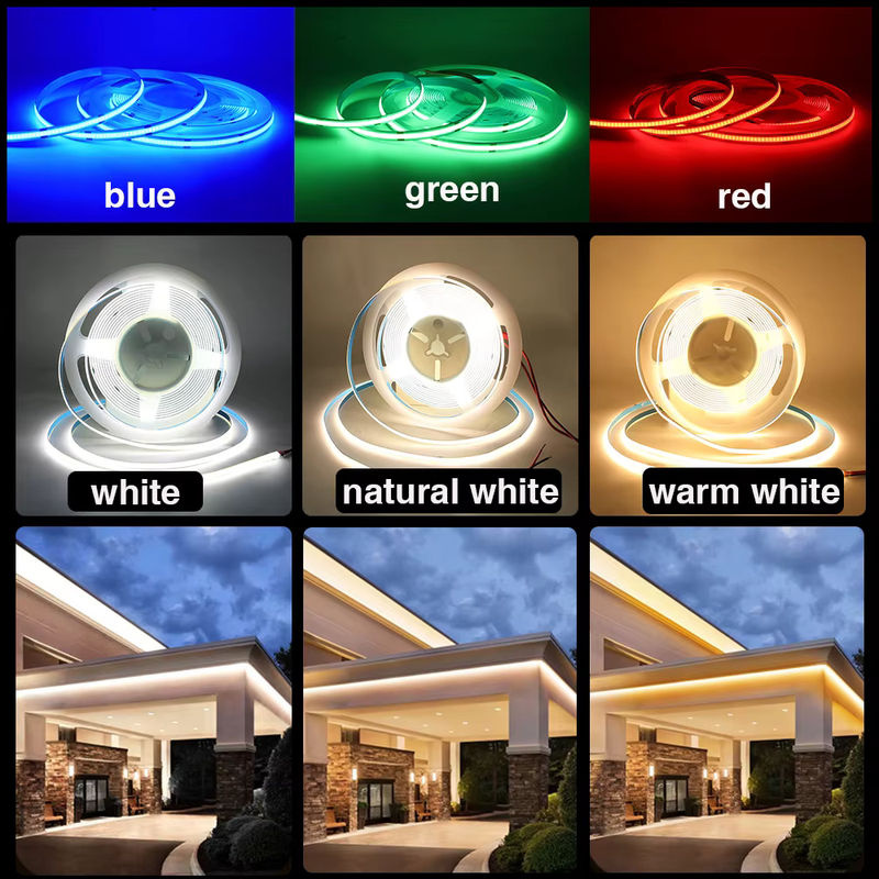 Dimmbarer XUNATA COB-LED-Streifen USB 5 V mit 320 LEDs/m in Weiß, Rot, Blau oder Grün - Bild 2