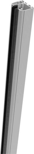 GroJa Klemmschiene rechts für Glas und Platten in Grau (ähnlich RAL 9006) - Bild 1