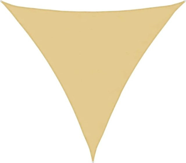 Furnicato Sonnensegel Dreieck aus Polyester Oxford in Sandfarbe mit PU-Beschichtung B: 360 cm, H: 360 cm, T: 295 cm - Bild 1