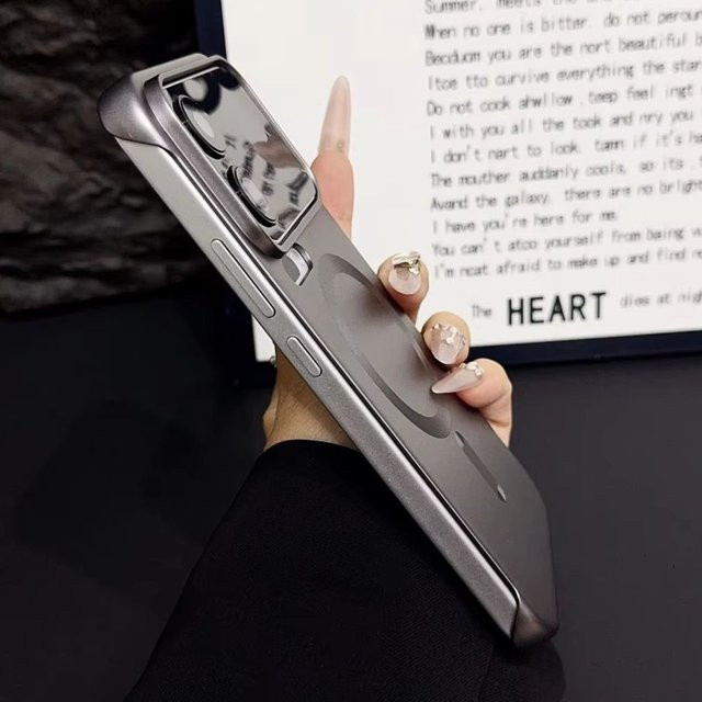 Xiaomi Magnetische MagSafe Hülle mit Metallic-Lack in Silber für Mi 17 Pro Max, 15 S und 14 Pro Ultra, rahmenlose stoßfeste Abdeckung für kabelloses Laden - Bild 1