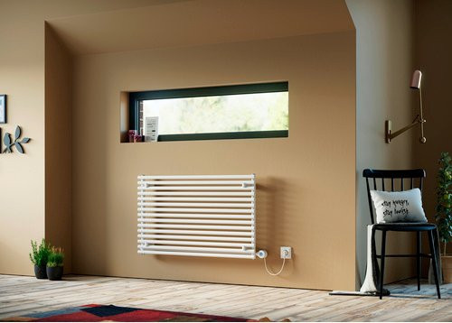Ximax Elektrischer Heizkörper Gamba Horizontal, Weiß, 900 W, B: 120 cm, H: 59 cm, T: 5,9 cm - Bild 1