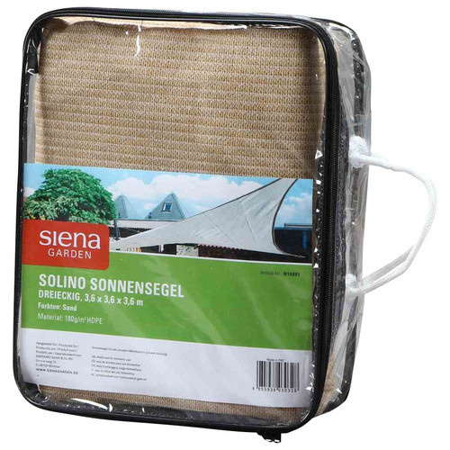 Sonnensegel SIENA GARDEN aus HDPE in Sand und Beige, Breite: 360 cm - Bild 2