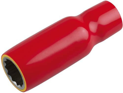 KS Tools Isolierte lange Stecknuss 3/8 Zoll 14 mm in Rot - Bild 1