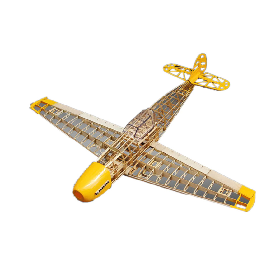 BF109 Flugmodell, Bausatz, 1020mm, Balsaholz - Bild 4